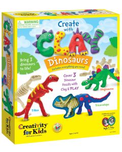   CREATE WITH CLAY DINOSAUR