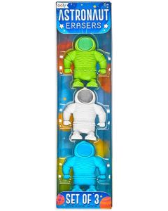  ASTRONAUT ERASERS~SET OF 3