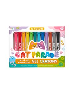 Cat Parade Gel Crayons<br>12 Twist-Up Colors