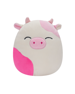 Squishmallow 8 Inch<br>Pink Cow with Sleepy Eyes