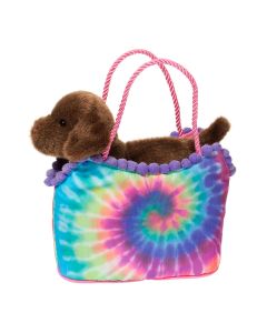 Douglas Tie Dye Sassy Sak with Chocolate Lab Stuffed Animal-3