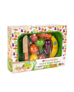 Fat Brain Toys Pretendables Fruit & Veggie Basket Set-5