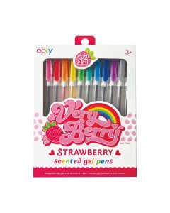 Ooly Very Berry Strawberry Scented Gel Pens Set of 12-4