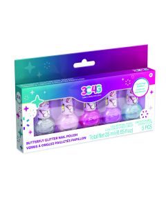 Three Cheers for Girls 3C4G Butterfly Glitter Nail Polish Set 5 Pack-2